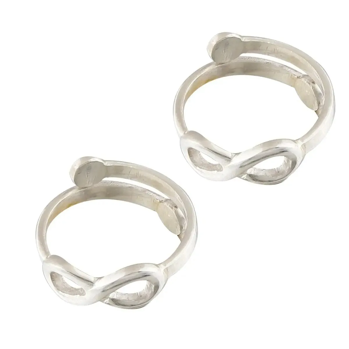 Infinity Sterling Silver Toe Ring (Pair)