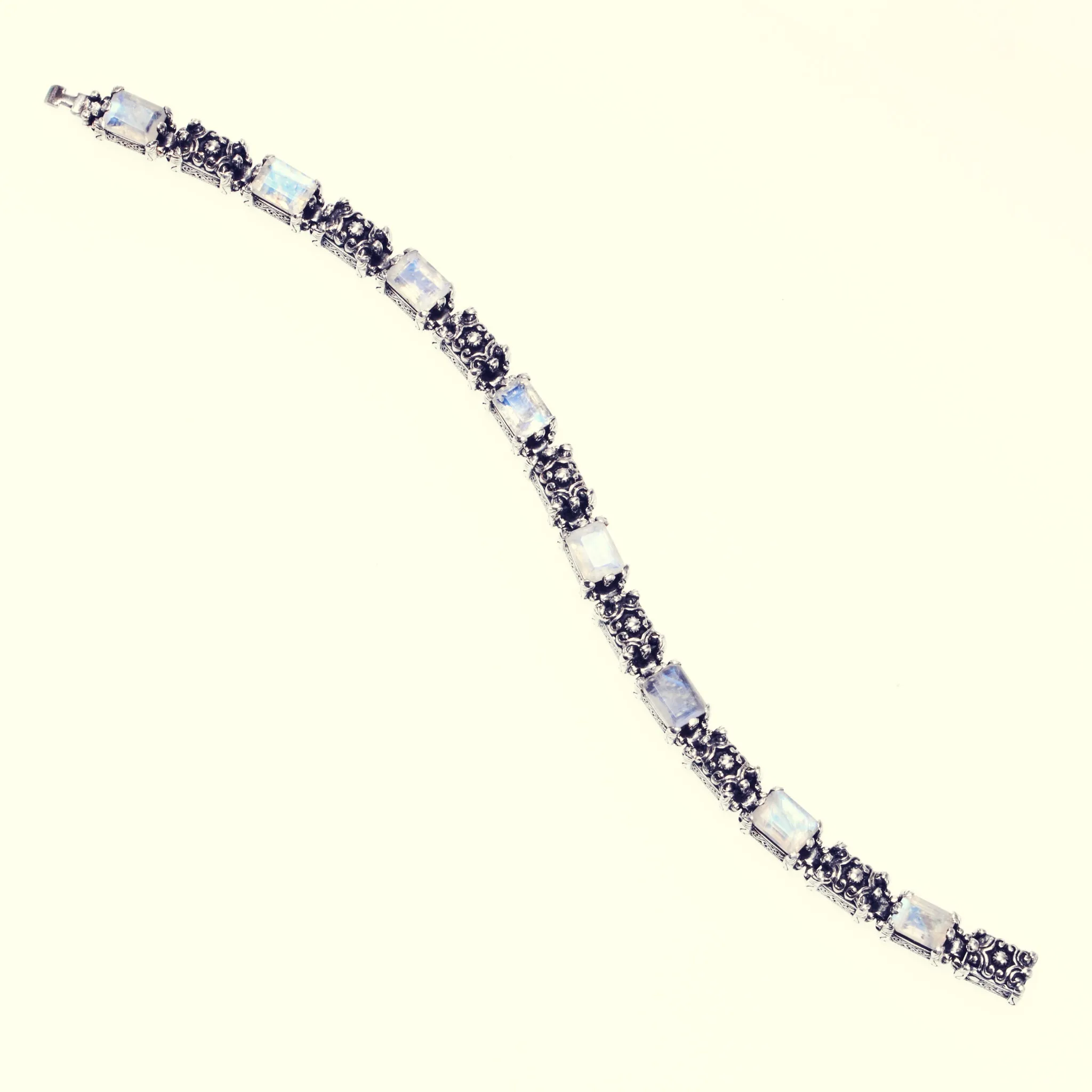 Islamic Bracelet : L (Rainbow Moonstone / 18.5cm)