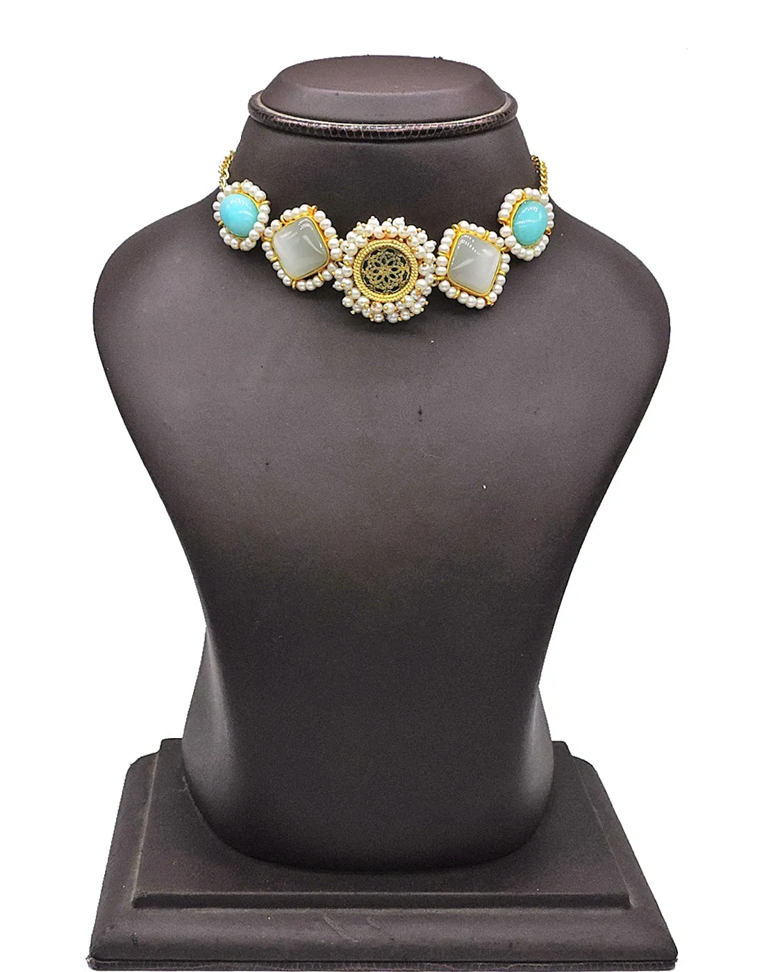 Jewelled Stone Necklace