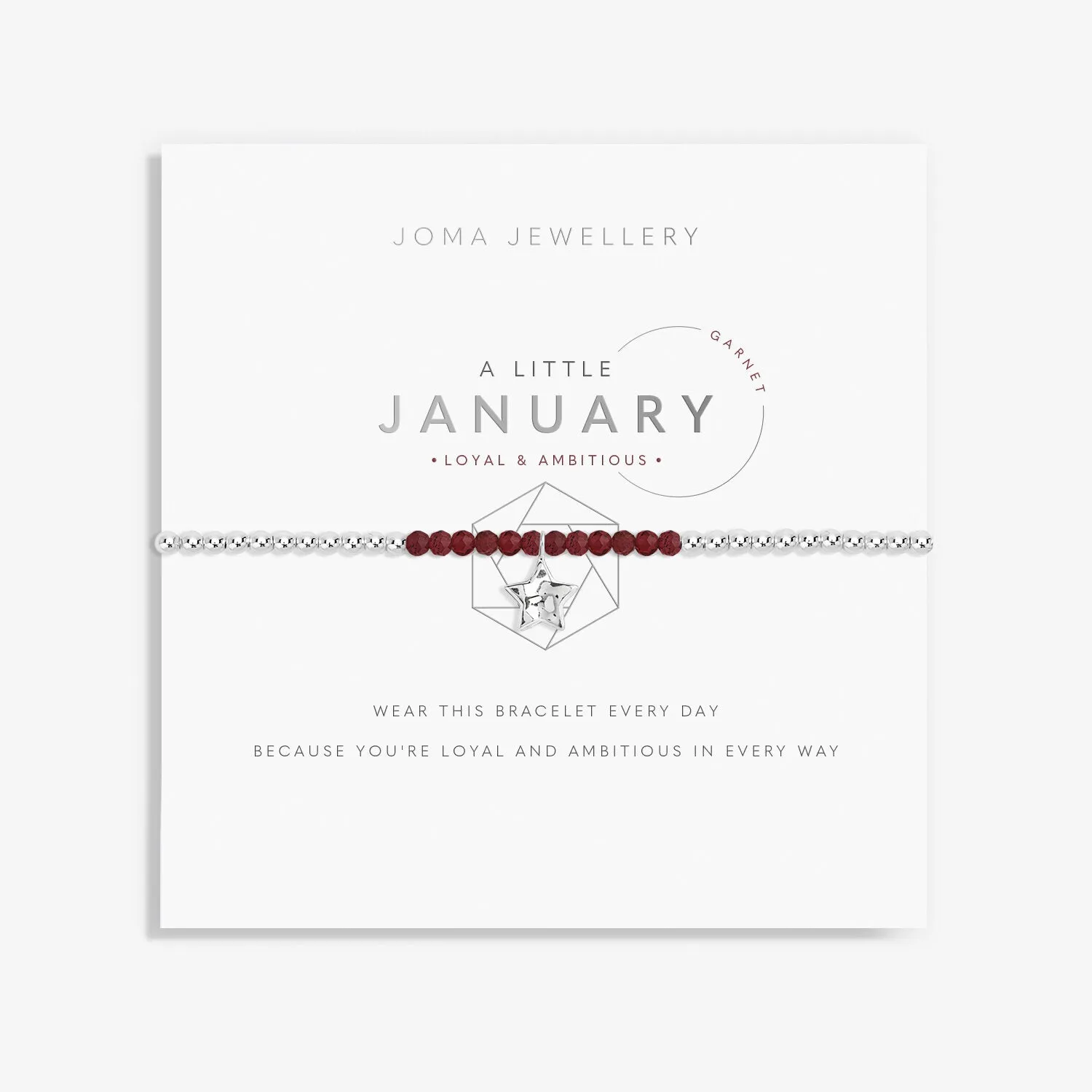 Joma Jewellery January A Little Birthstone Bracelet