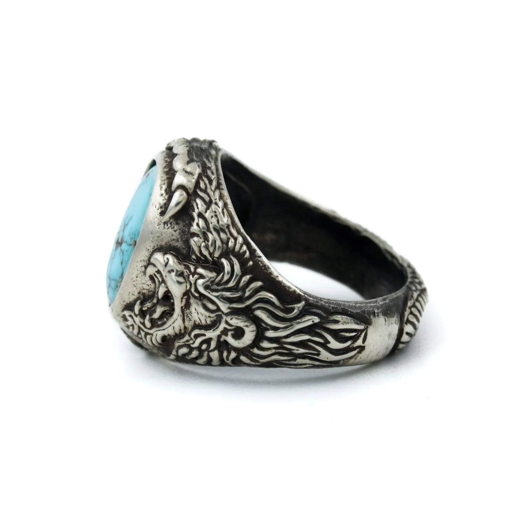 Kingman Turquoise "Venatio" Ring