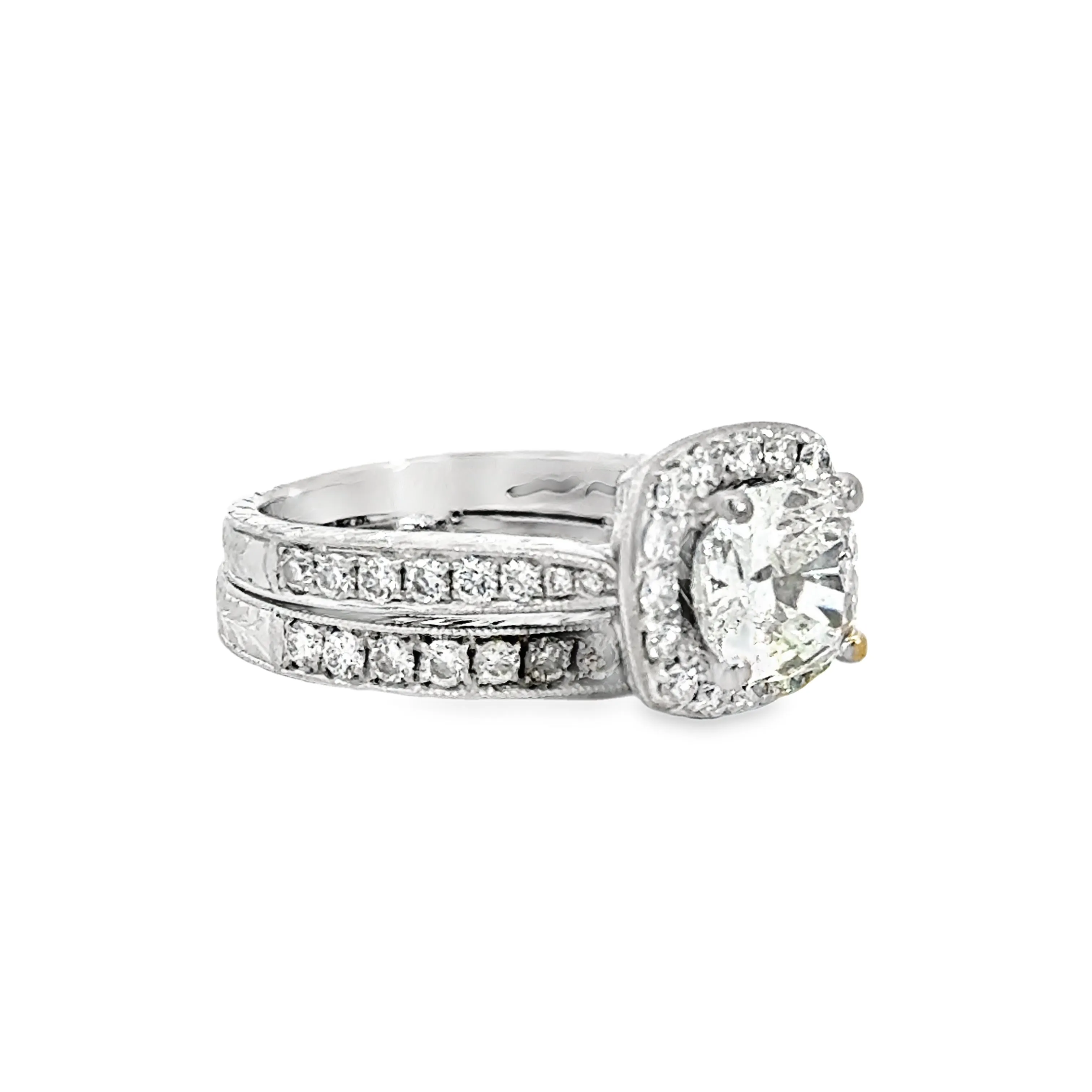 Kirkland Jewelry Estate | 14K White Gold Diamond Engagement Ring Set