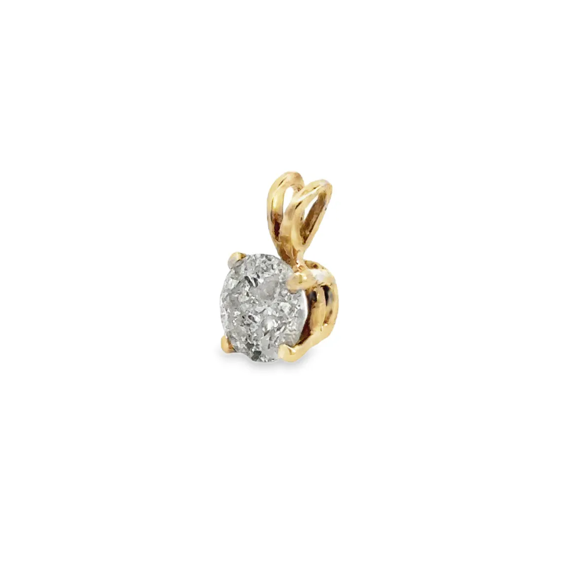 Kirkland Jewelry Estate | 14K Yellow Gold Diamond Solitaire Pendant