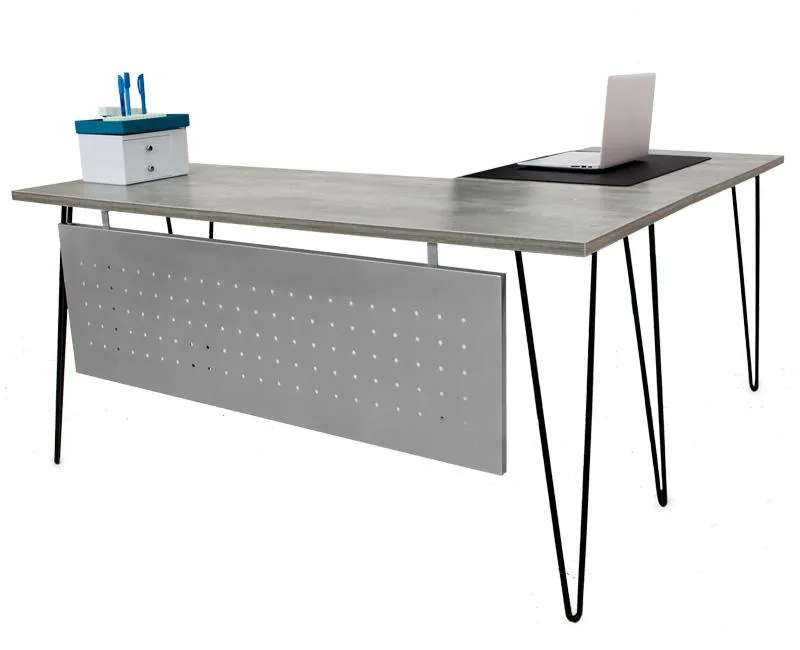 L Shape Hairpin Writing Desk