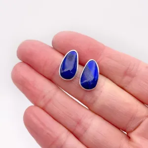 Lapis Lazuli Stud Earring No. 02