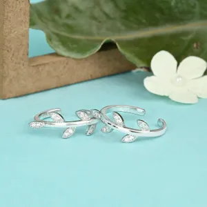 Leaf Charm Toe Ring