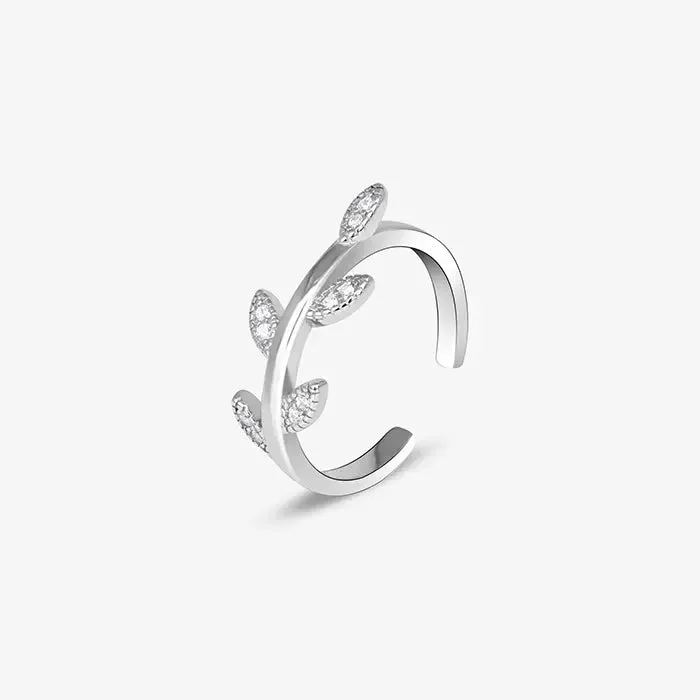 Leaf Charm Toe Ring