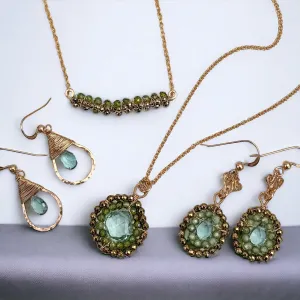 Limited Edition Sage and Pyrite Jewelry Collection