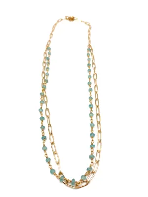 Mariana necklace - aquamarine