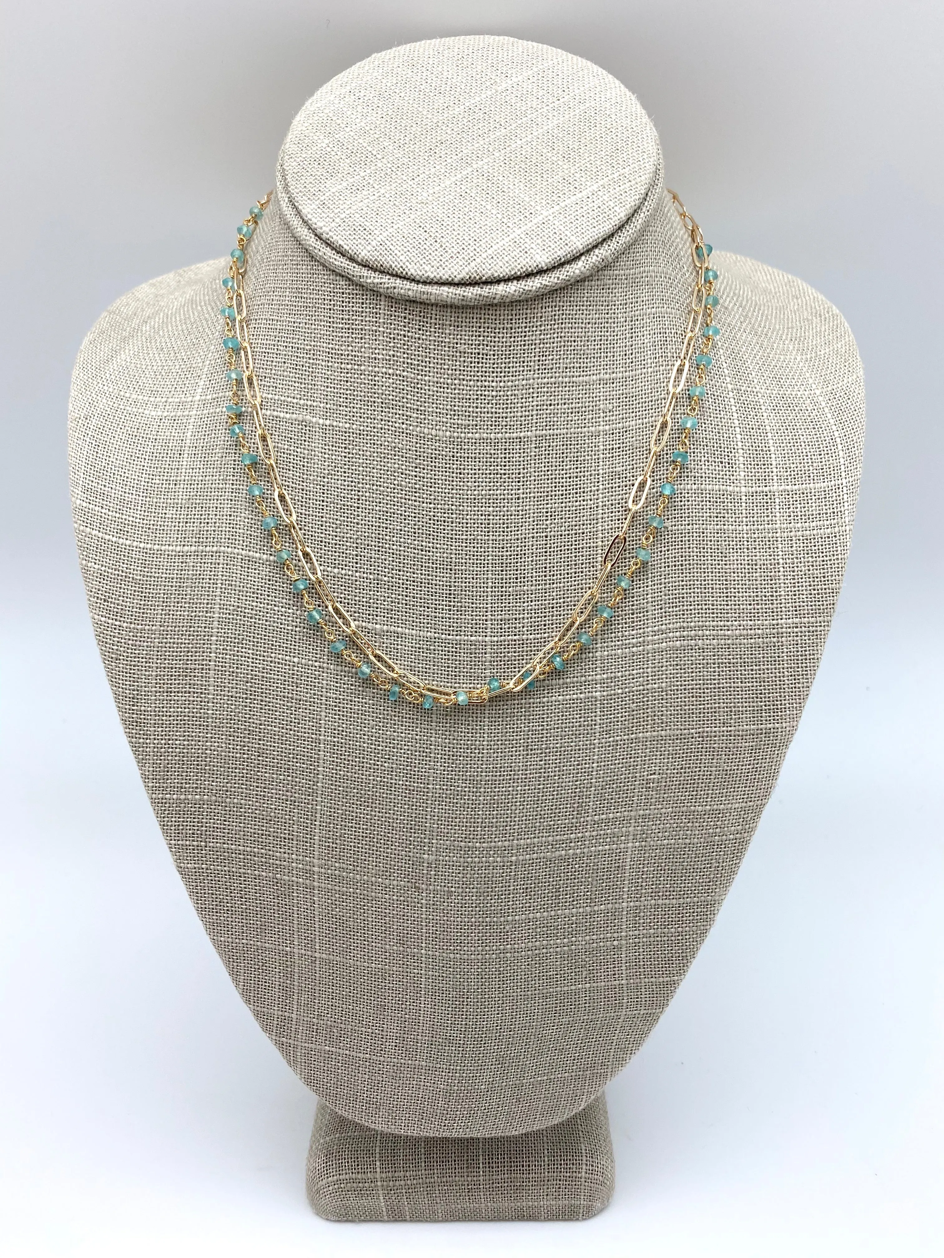 Mariana necklace - aquamarine