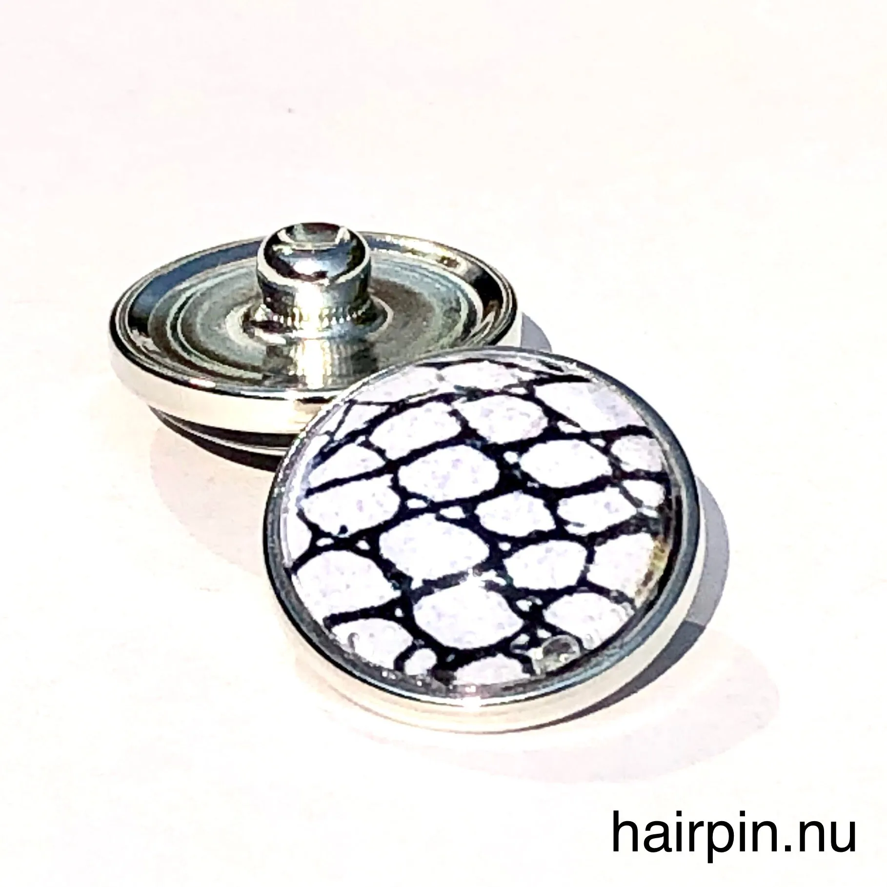 Metal Hairpin click / chunk button 0121