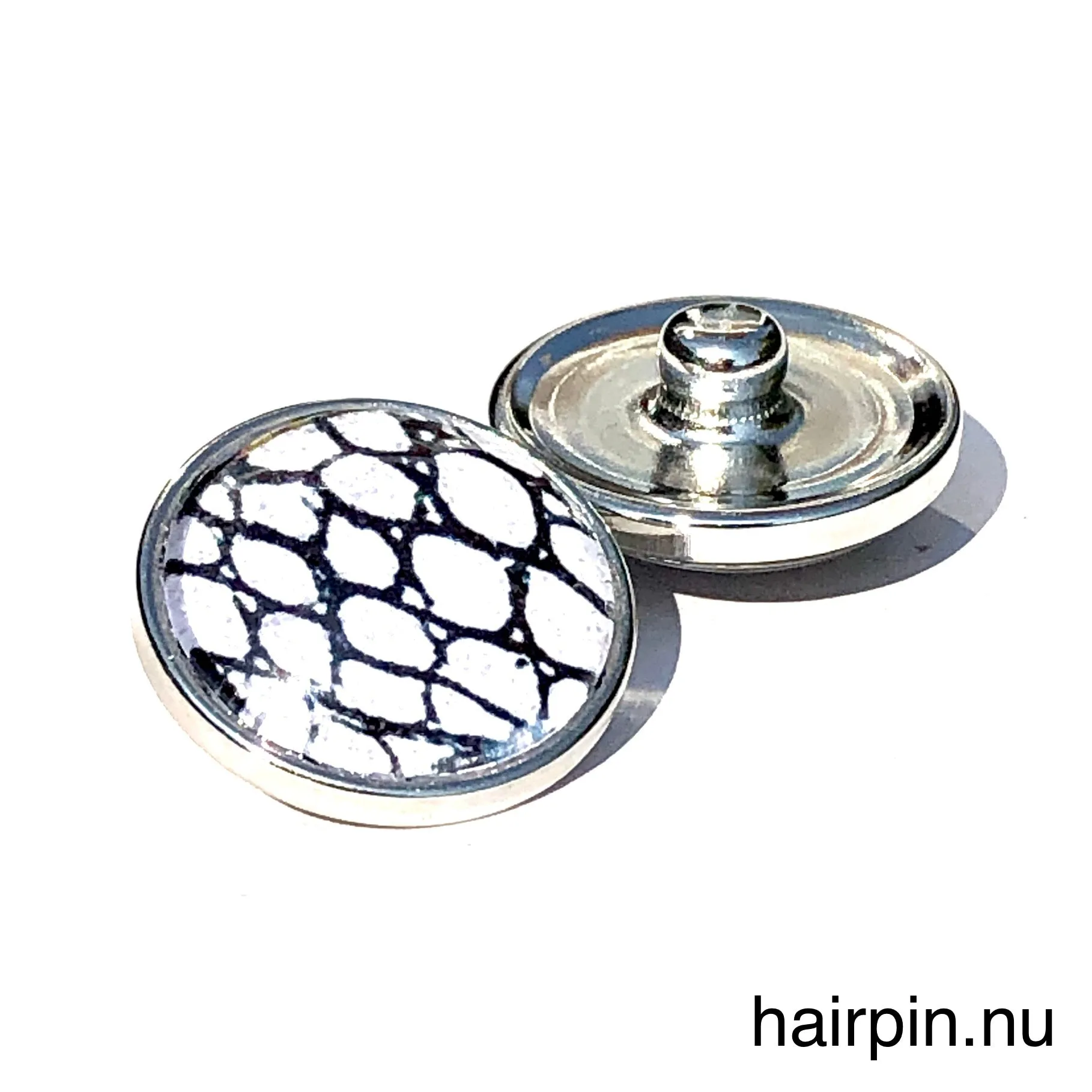 Metal Hairpin click / chunk button 0121