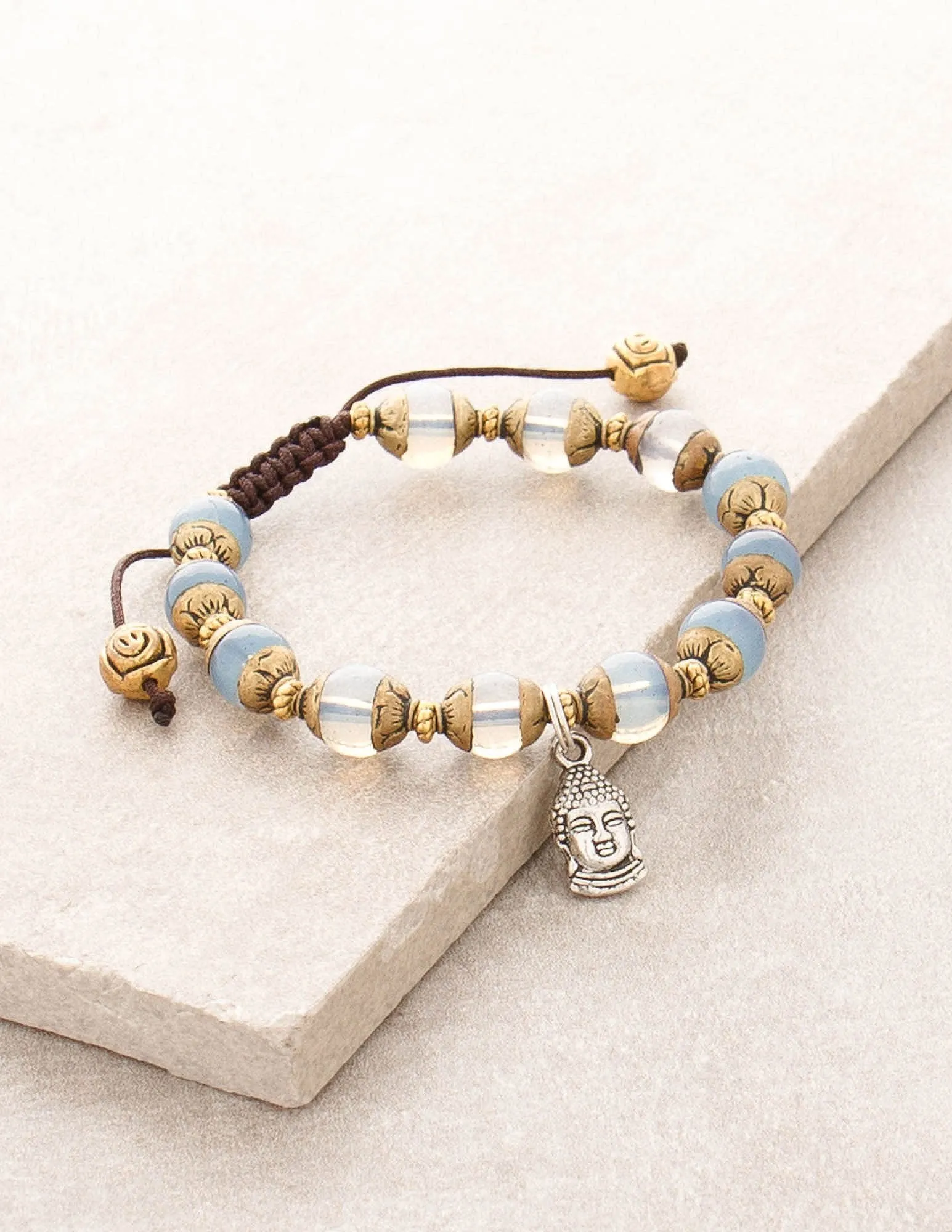 Moonstone Buddha Bracelet