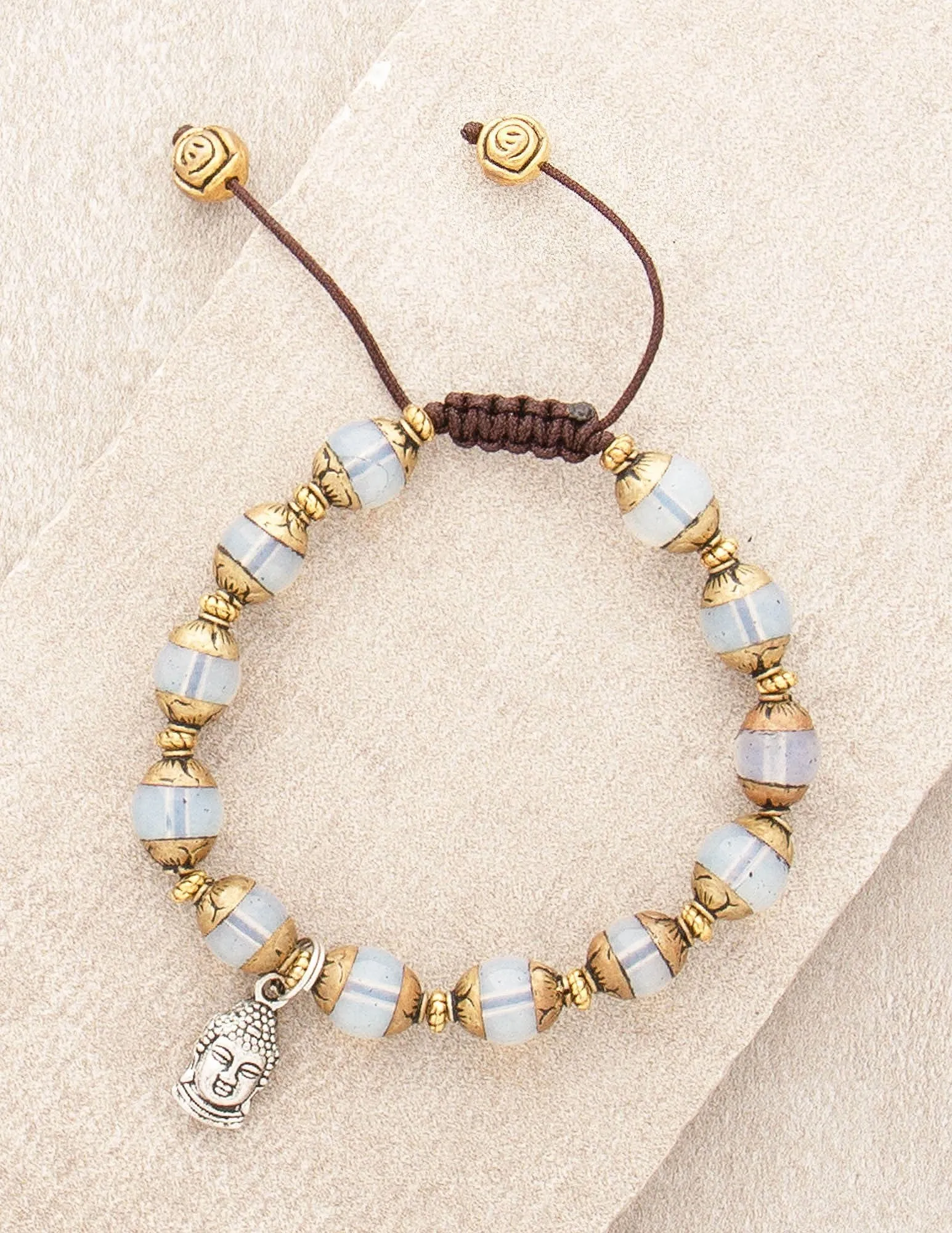 Moonstone Buddha Bracelet