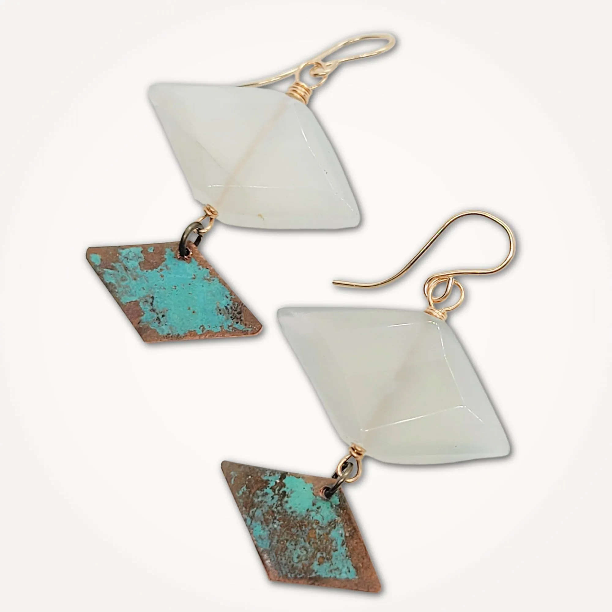 Moscato Geometric Gem Earrings