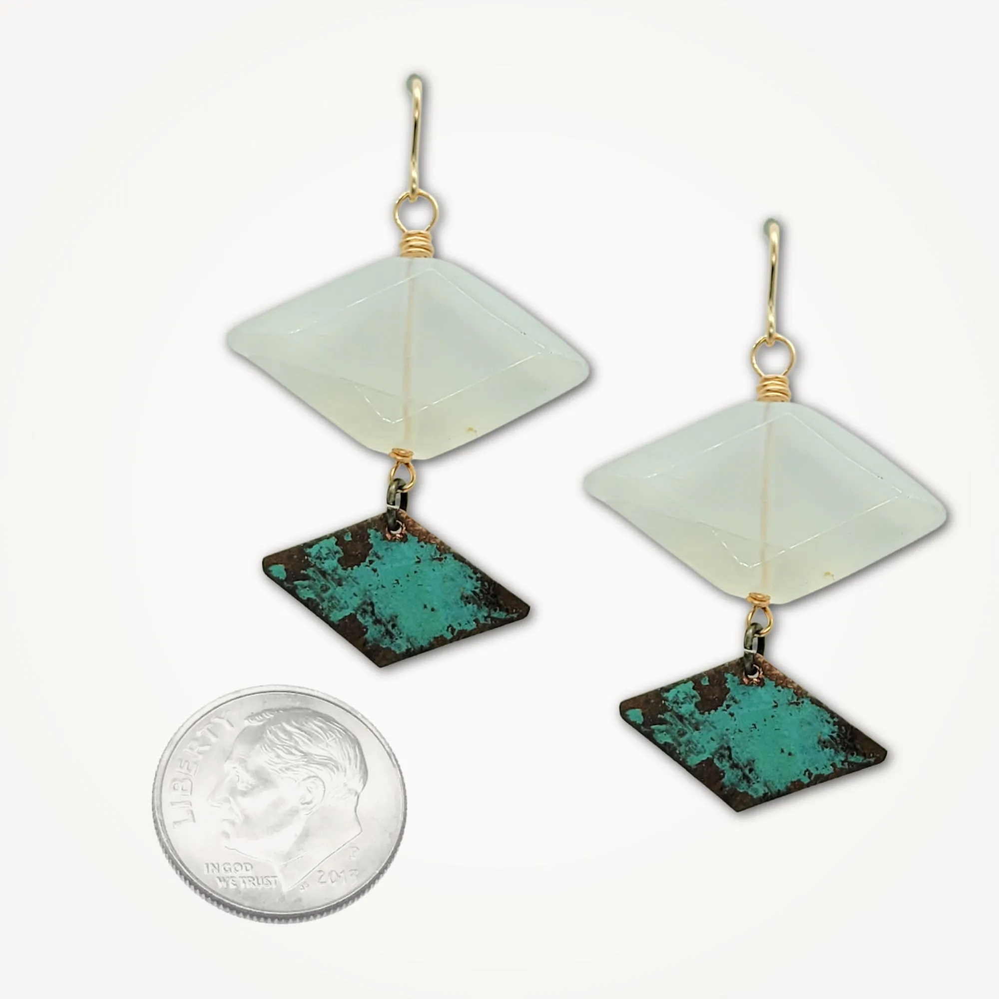 Moscato Geometric Gem Earrings