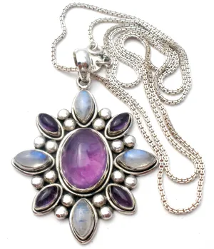 Nicky Butler Amethyst & Moonstone Necklace