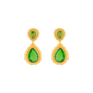 Paulina Earrings Green Peridot Quartz