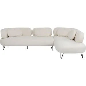 Peppo White Boucle Corner Sofa