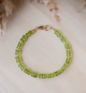 Peridot Beaded Bracelet