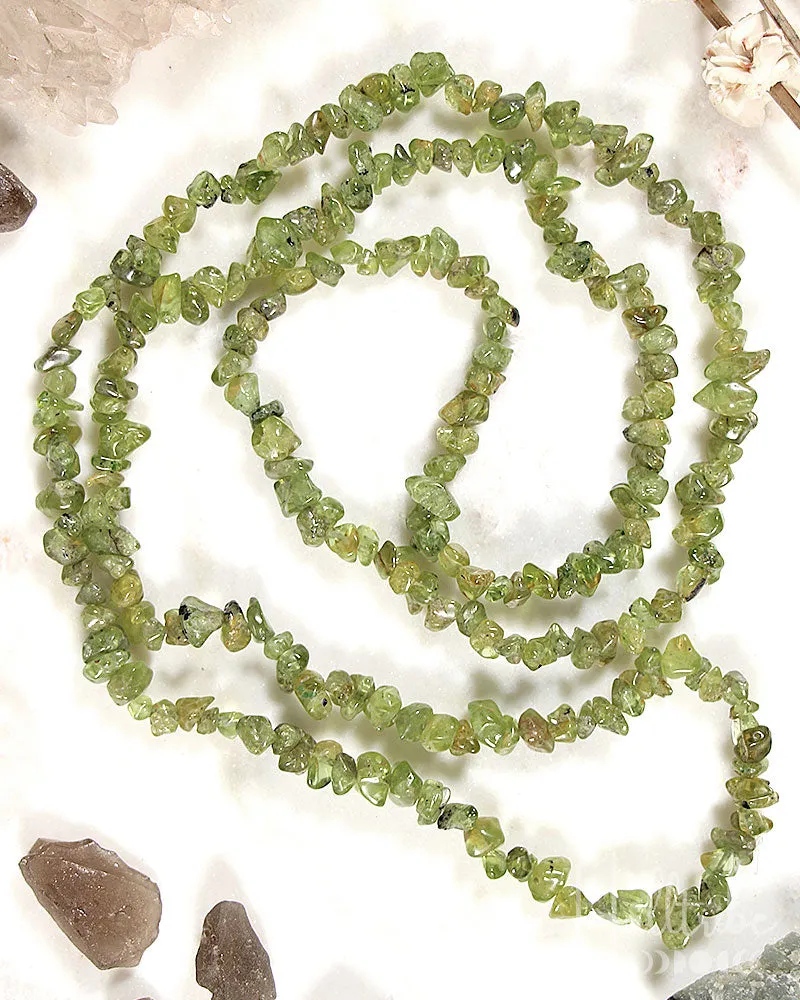 Peridot Chip Necklace