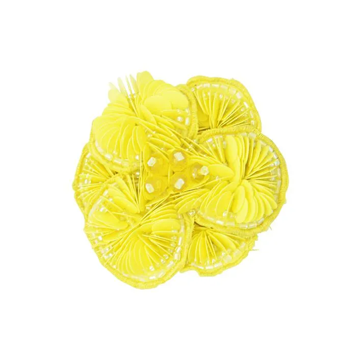 Pink / Yellow Noho Flower - Brooch