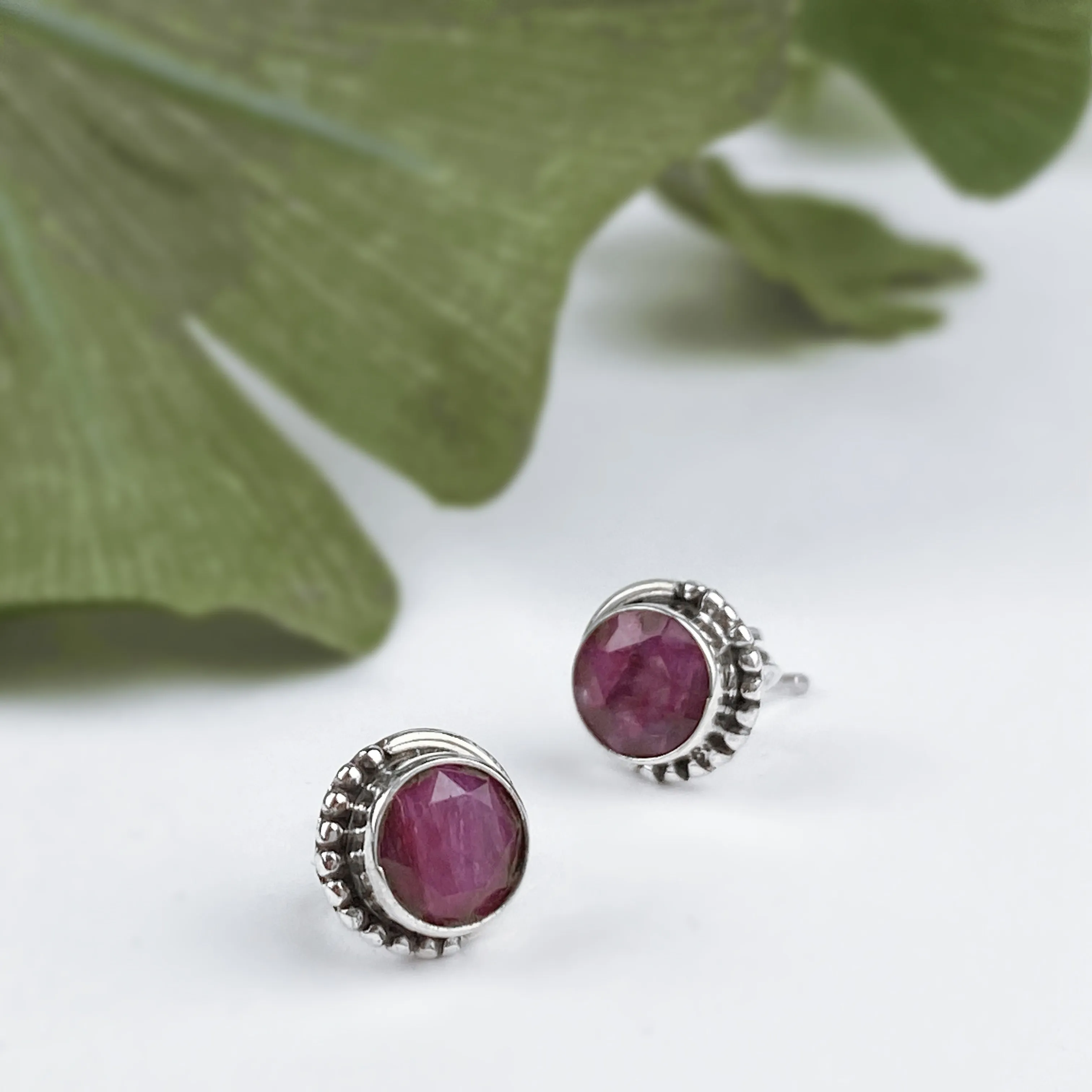 Prima Stud Earrings - VE619(Choice of Gemstones)