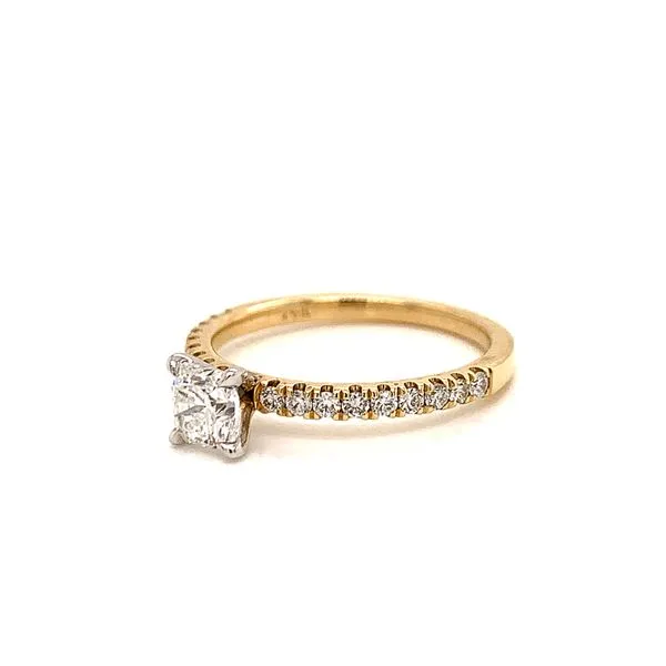 Radiant Pave Diamond Engagement Ring