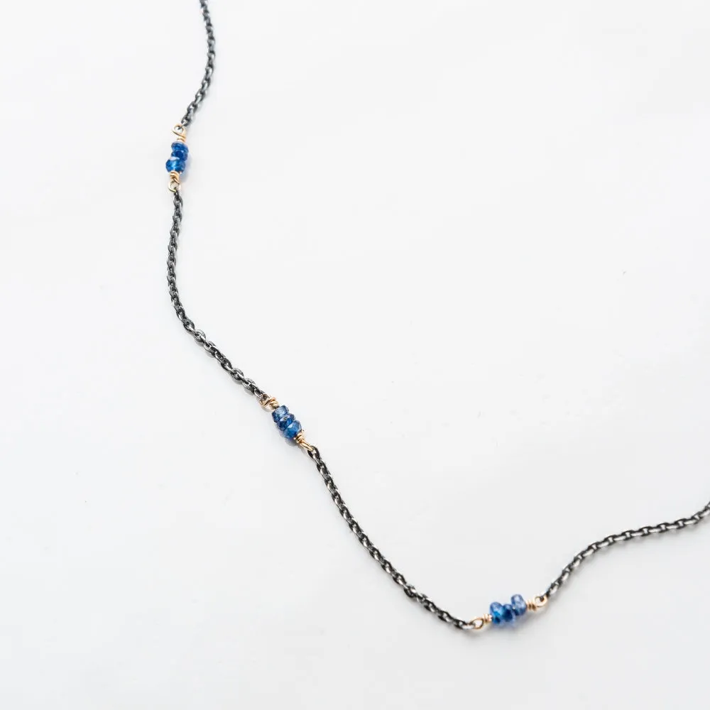 Sapphire Satellite Necklace