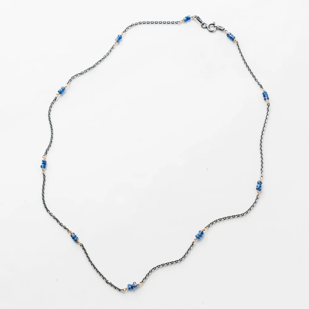 Sapphire Satellite Necklace