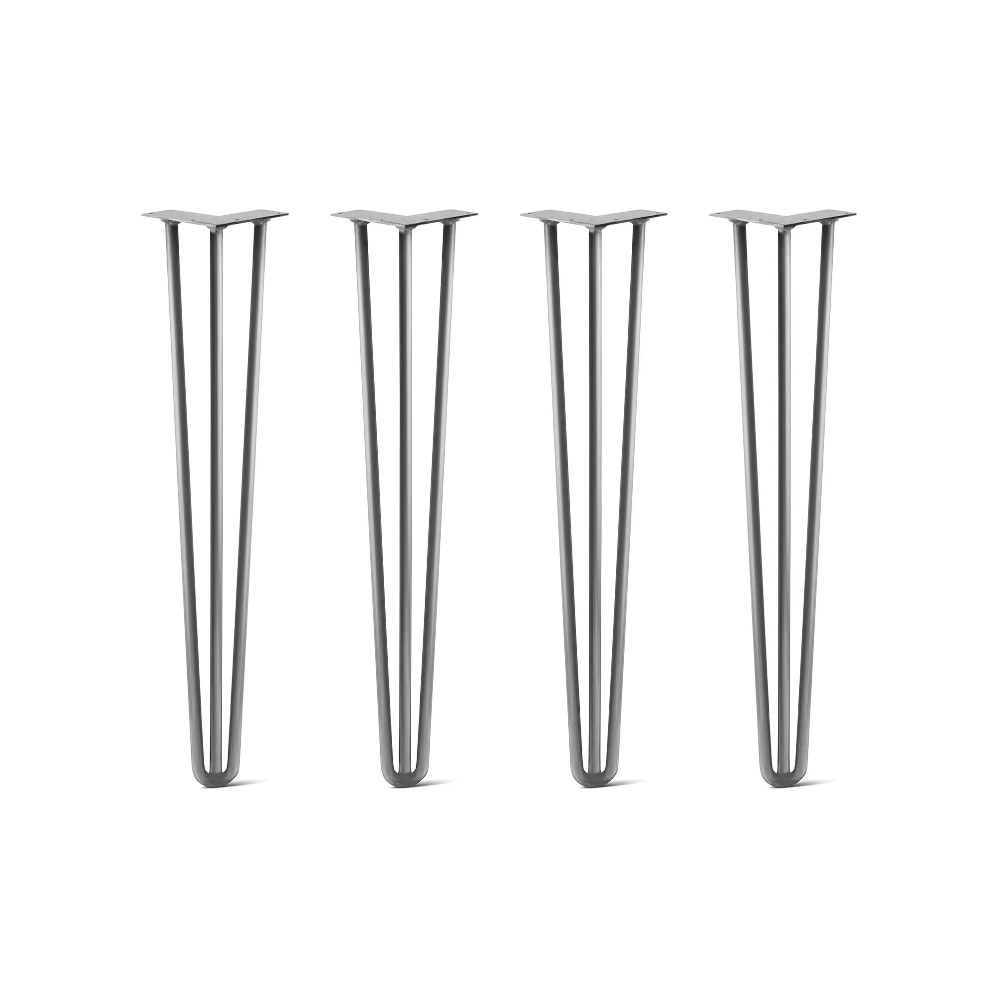 Set of 4 Hairpin Legs, 3-Rod Design