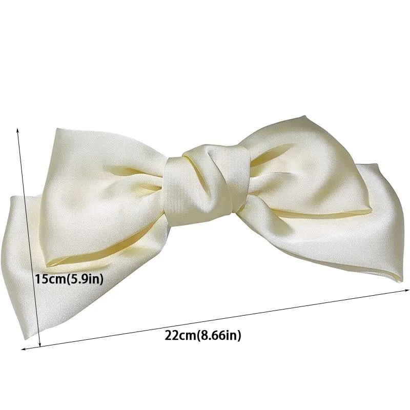 Silk Big Bow Hairpin Hair Clip Hair Accessories For Women In Many Colors