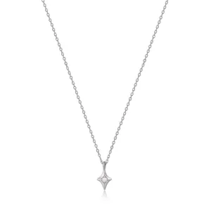 Silver Star Opal Pendant Necklace