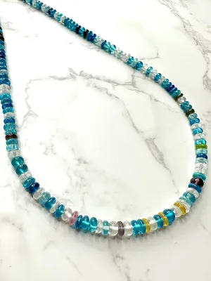 Smooth Multi Zircon Beaded Necklace 13