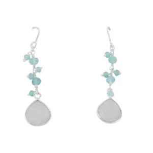 Sophie Aqua Stone Drop Earrings