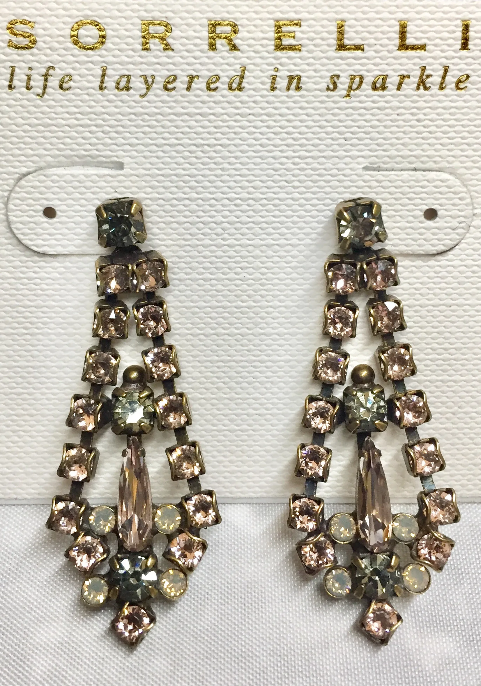 Sorrelli Multi Stone Teardrop Earrings