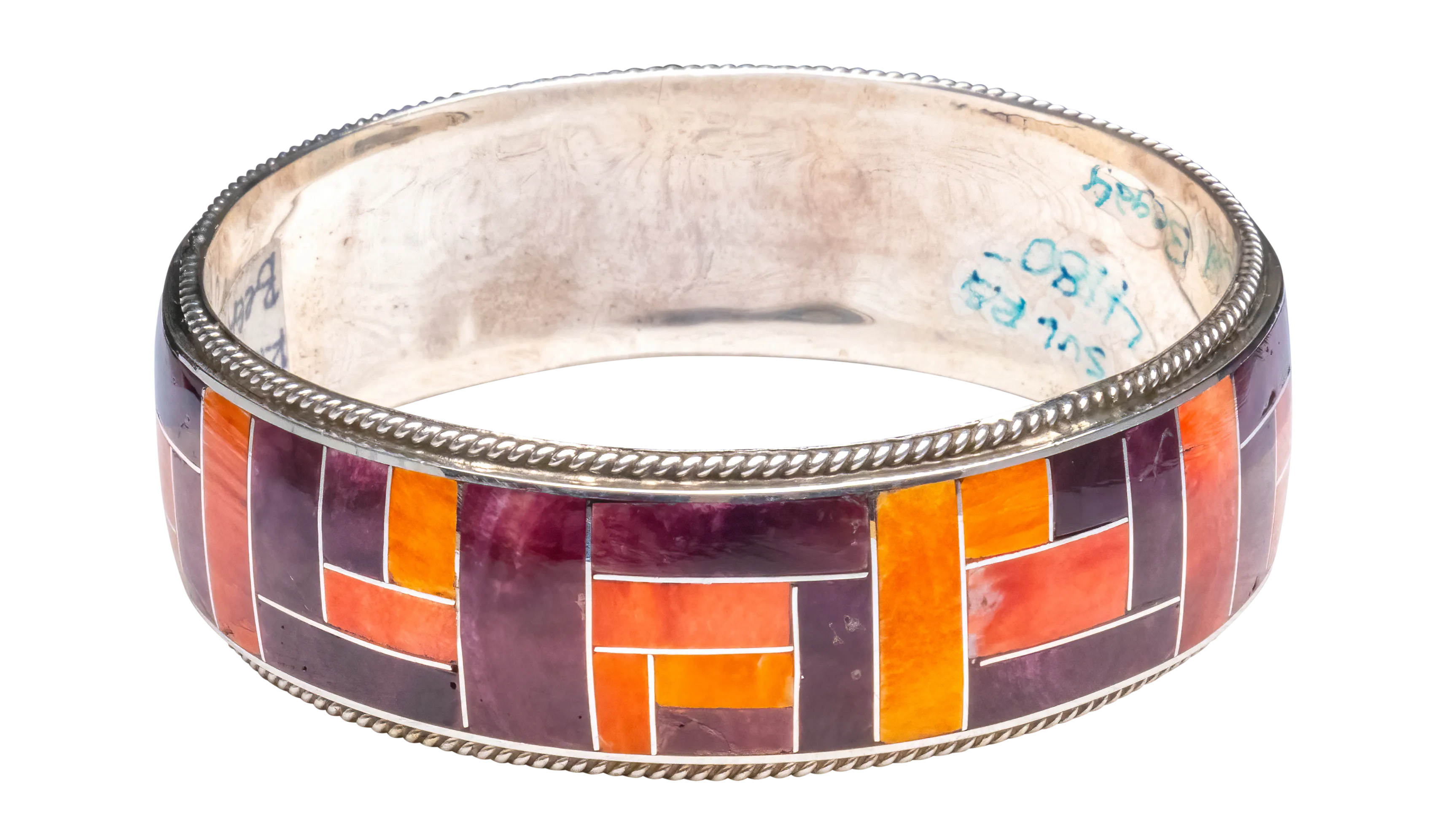 Spiny Oyster Shell Inlay Bracelet | Richard Begay