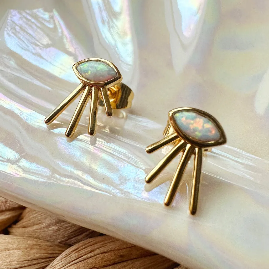 Spirit Beam Opal Studs