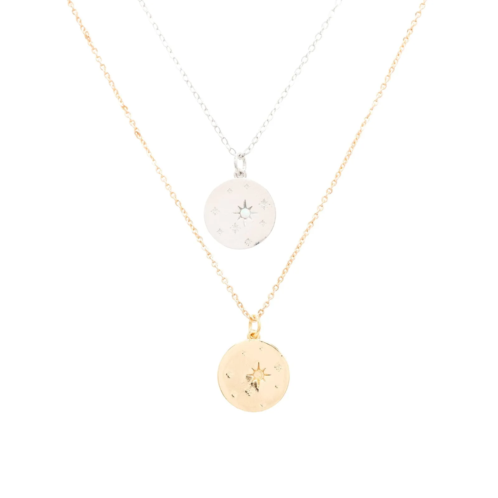 Star Opal Round Pendant Necklace