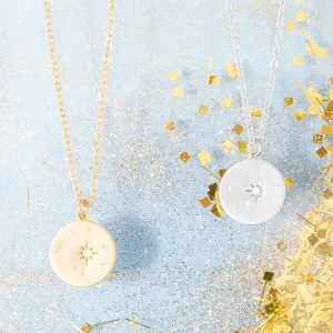 Star Opal Round Pendant Necklace