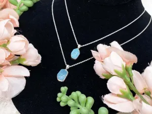 Sterling Silver Aquamarine Necklace