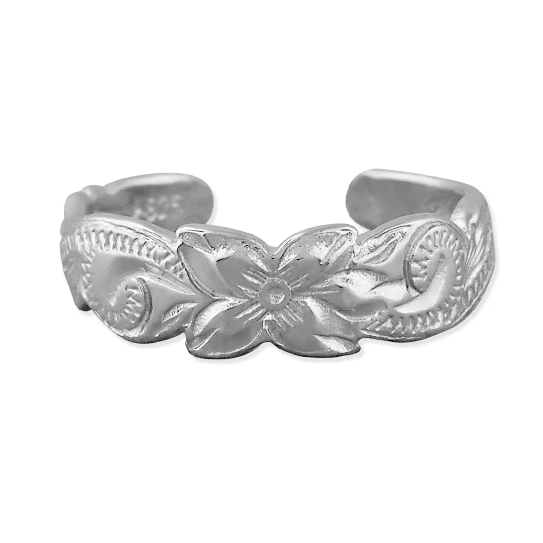 Sterling Silver Hawaiian Band Toe Ring