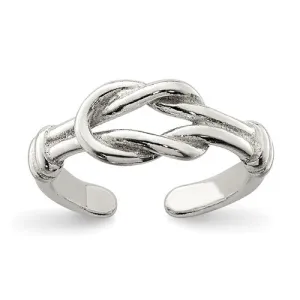 Sterling Silver Knot Toe Ring