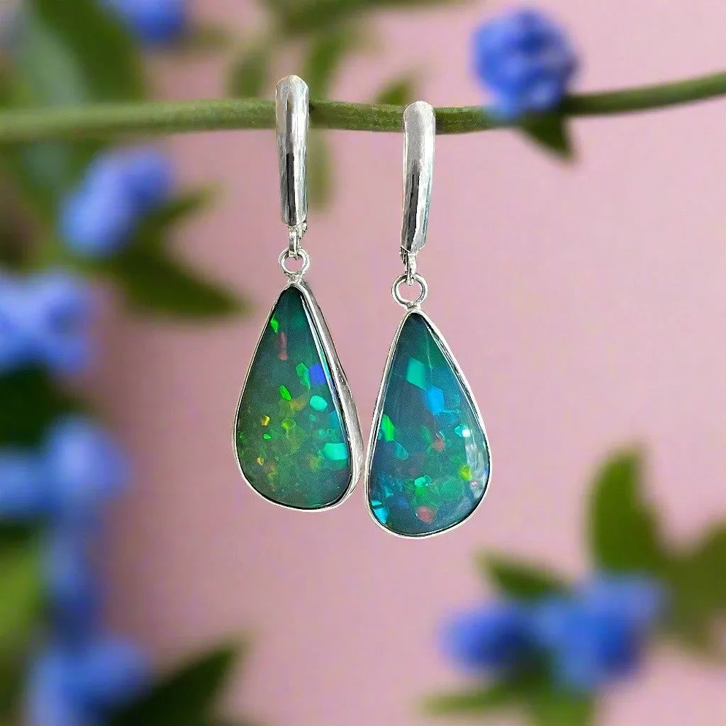 Teardrop Opal Dangles