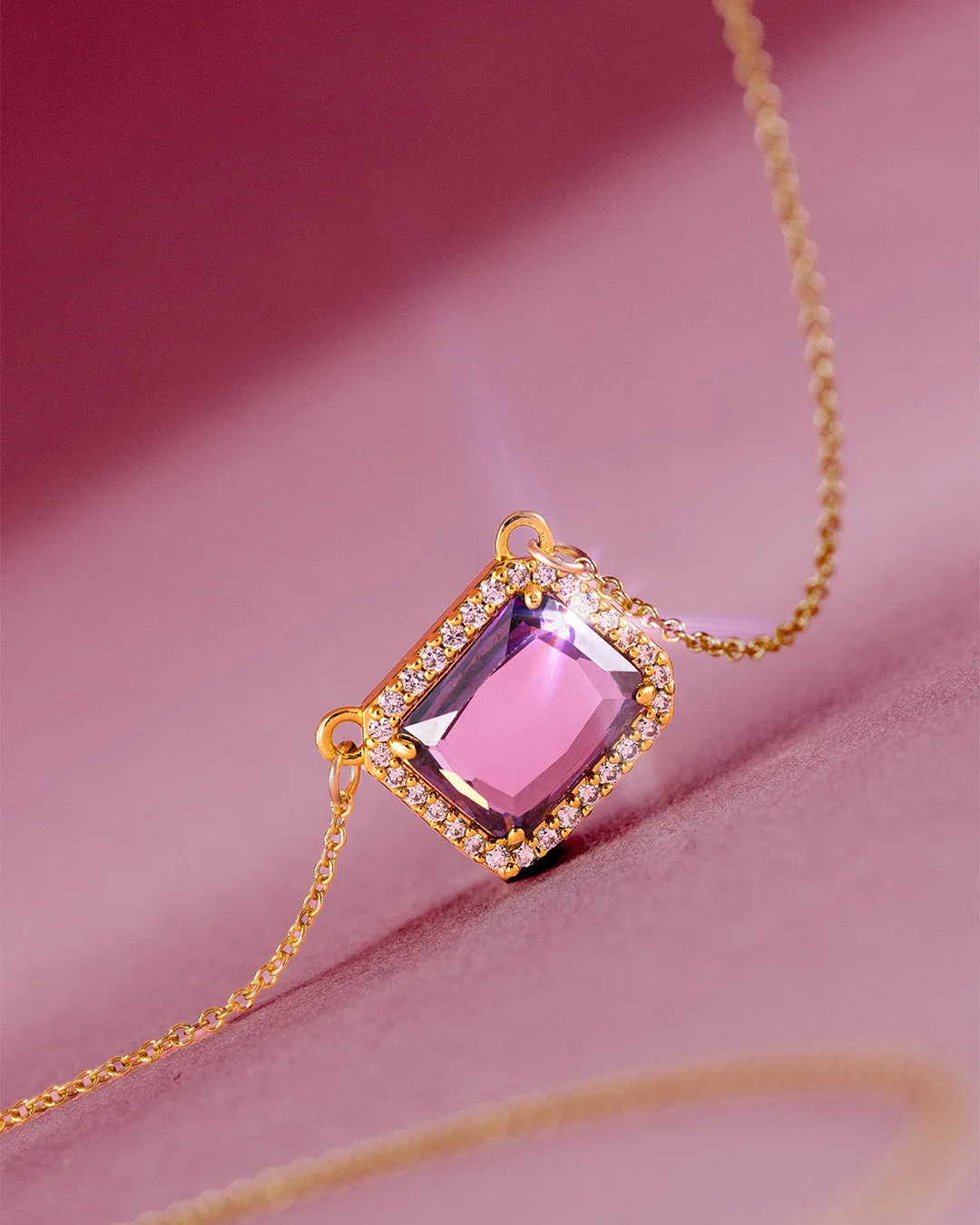 The Passionate necklace - amethyst color