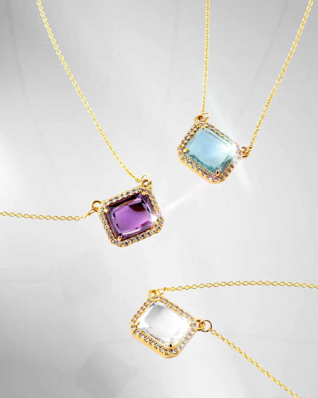 The Passionate necklace - amethyst color