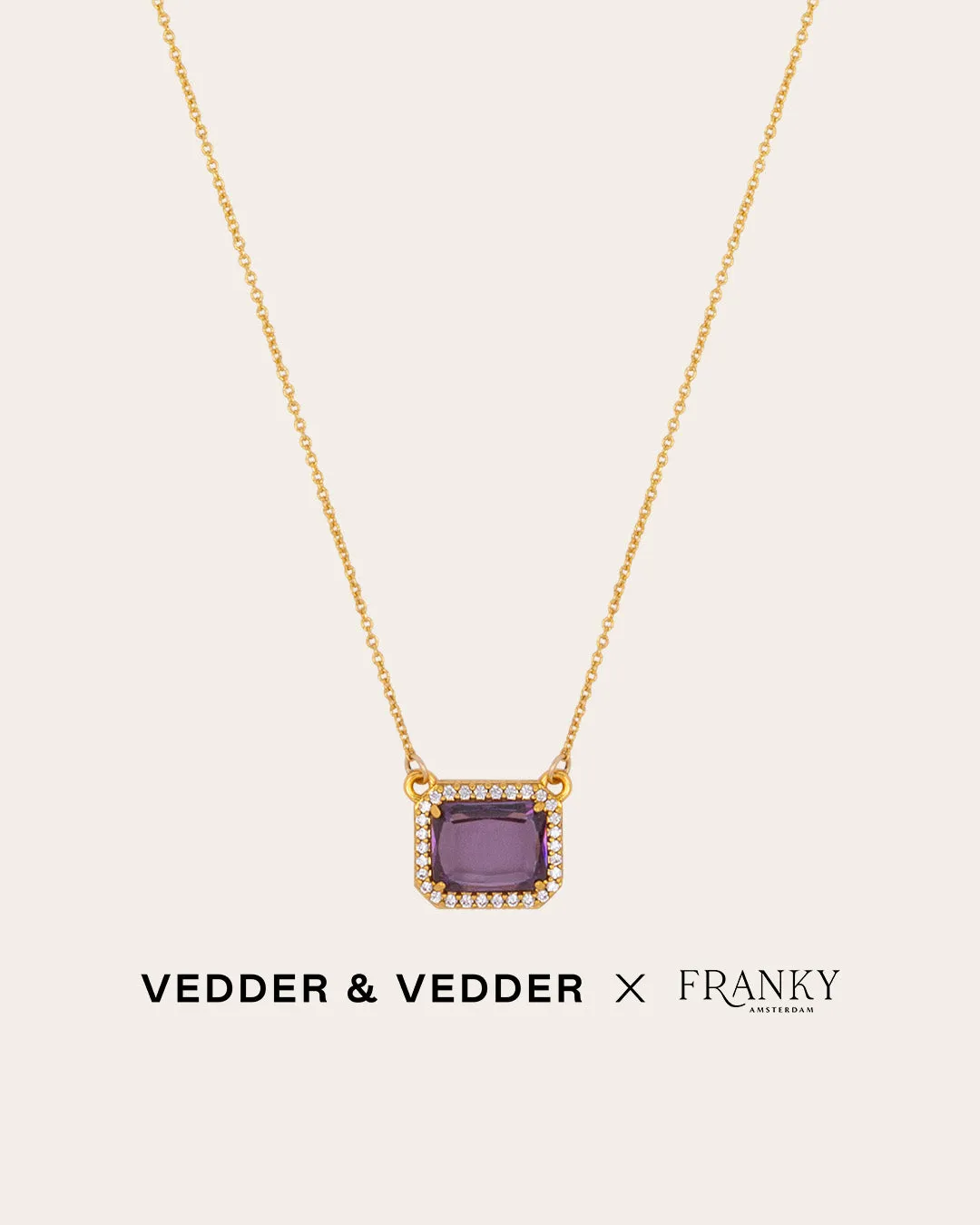 The Passionate necklace - amethyst color