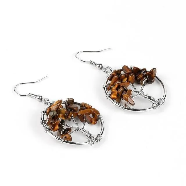 Tree of Life Women Drop Earrings