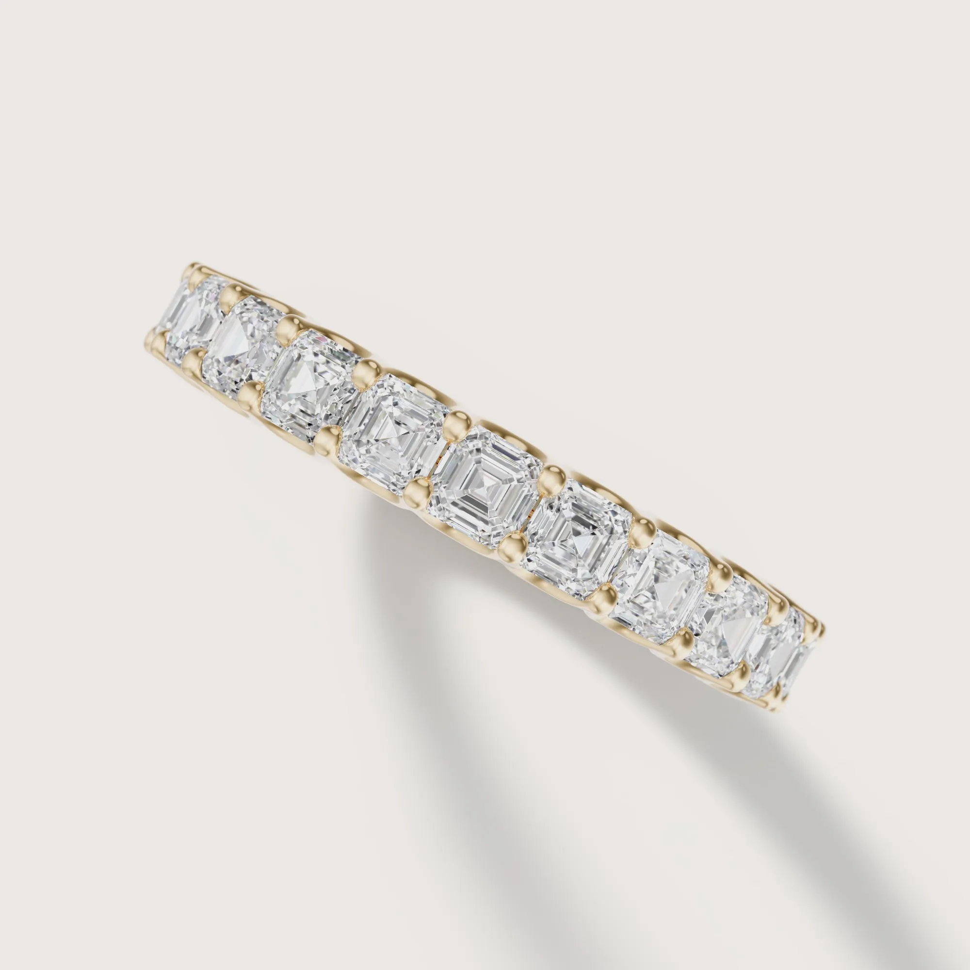 Valley Asscher Diamond Band Medium | Halfway Diamonds