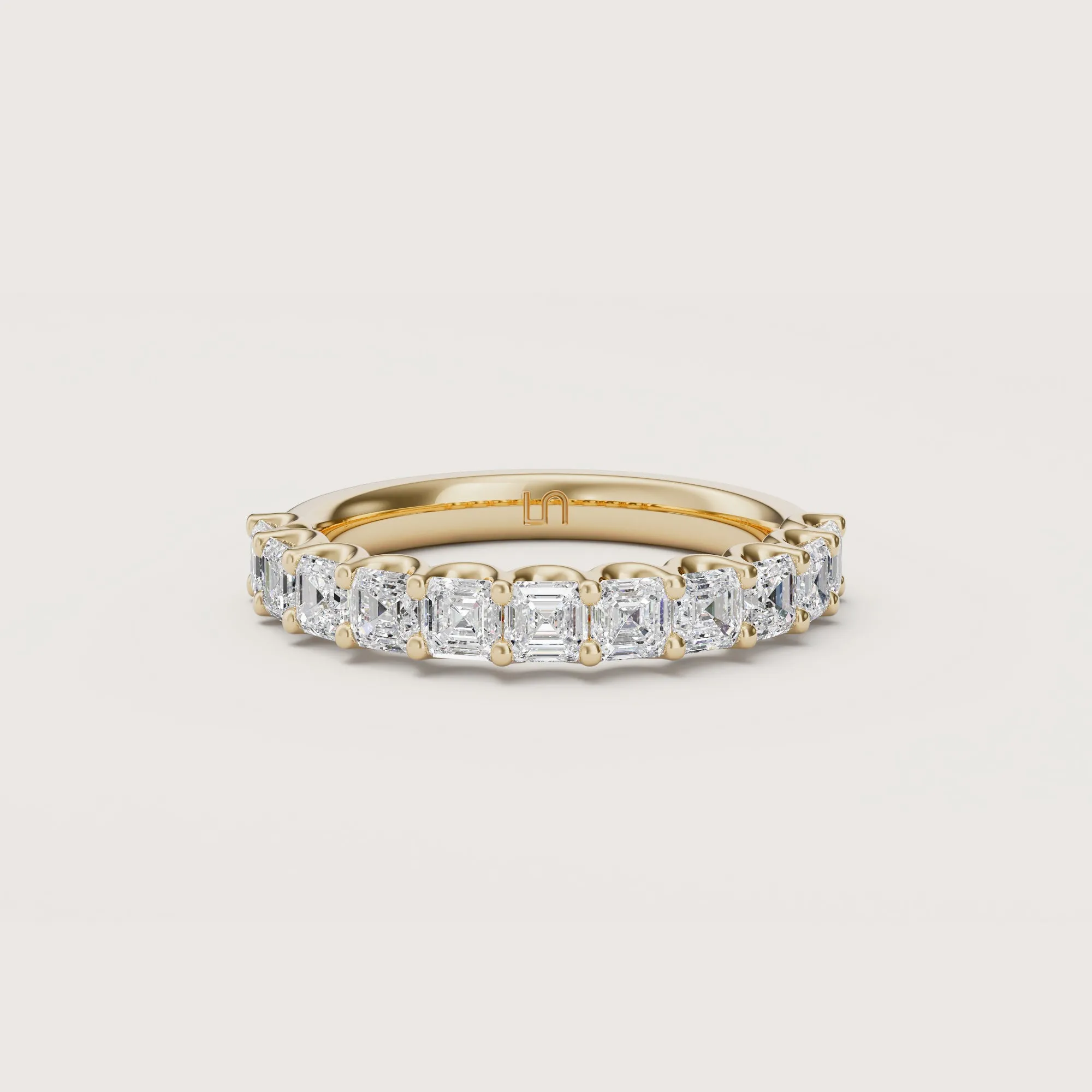 Valley Asscher Diamond Band Medium | Halfway Diamonds